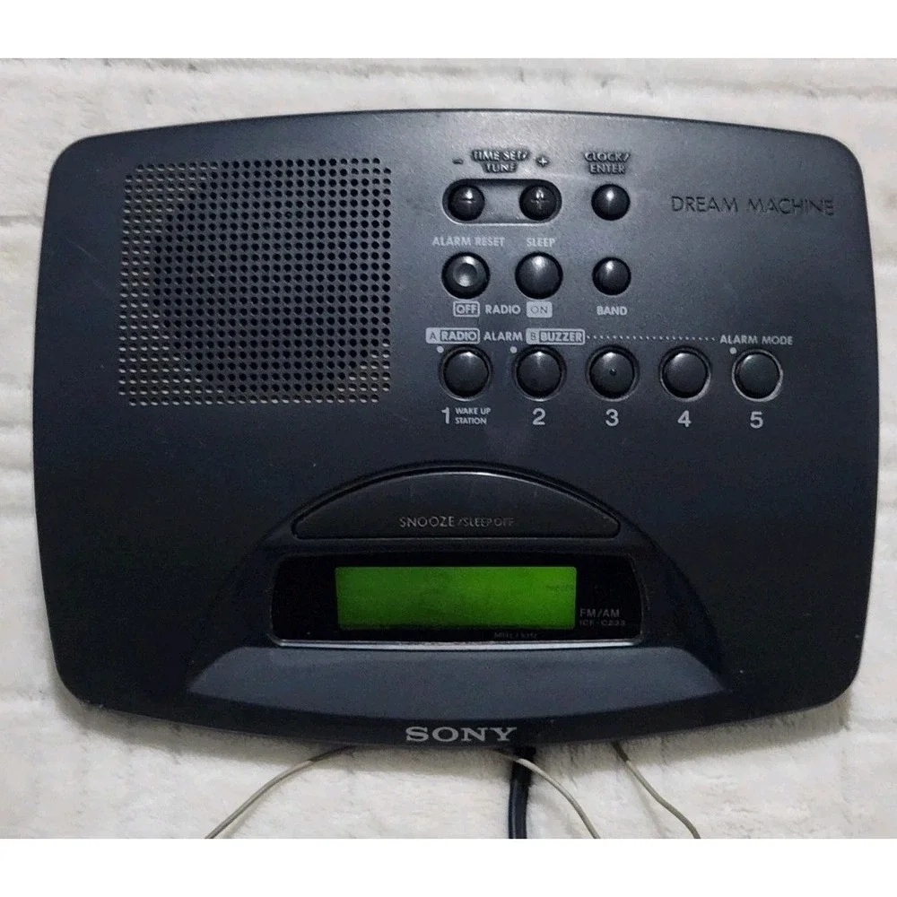 SONY Dream Machine Digital‎ AM/FM Clock Radio (ICF-C233) Tested and Works Great